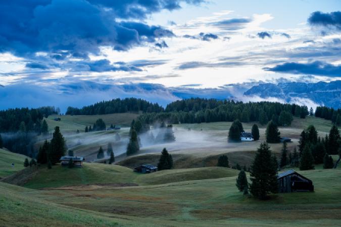 Blaue Stunde, Seiser Alm