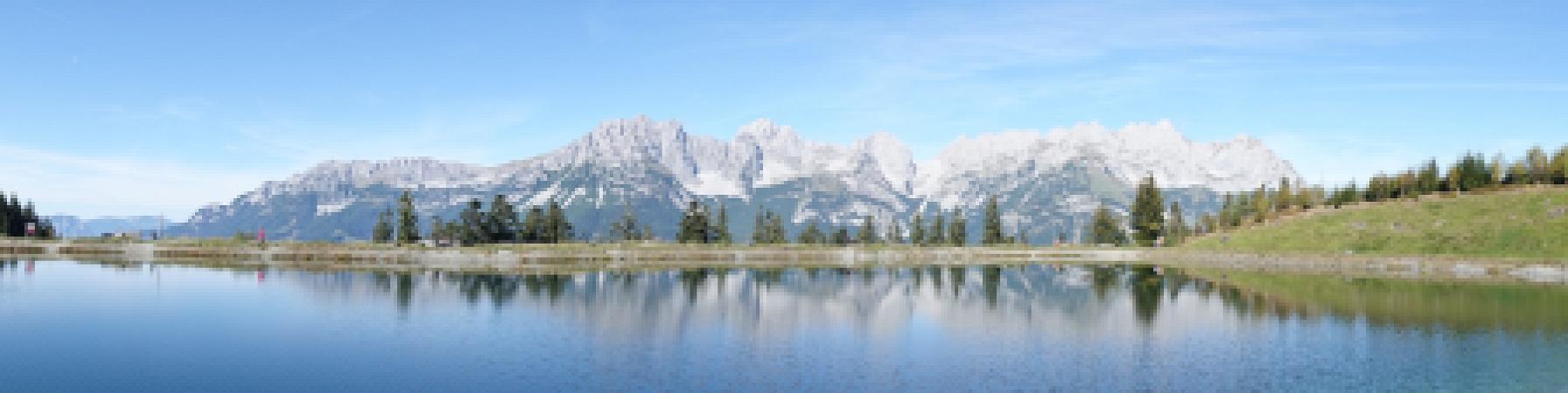 Astbergsee und Wilder Kaiser 120x30