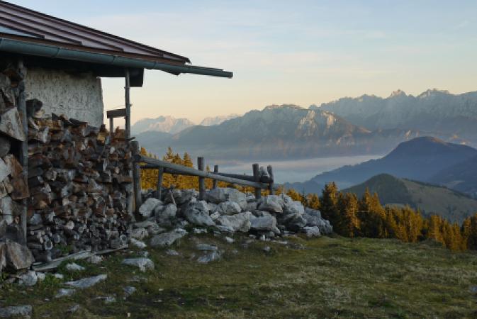 Abendstimmung über dem Sudelfeld